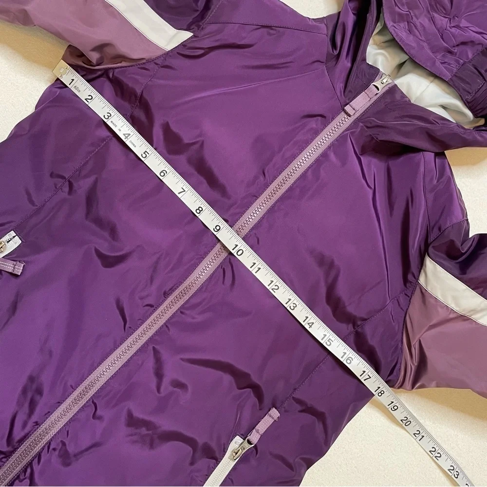 Lands End purple hooded jacket sz medium 10 - 12